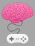 Brain with computer game pad