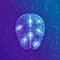 Brain. Digital brain on streaming matrix digital binary code background. 3D Science and Technology concept. Neural network. IQ