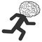 Brain Drain Raster Icon