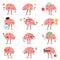 Brain emotion vector cartoon brainy character expression emoticon and intelligence emoji studying loving or crying