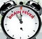 Brain fever soon, almost there, in short time - a clock symbolizes a reminder that Brain fever is near, will happen and finish