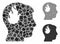 Brain fire Composition Icon of Trembly Pieces