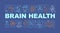 Brain health word concepts banner