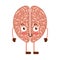 brain human kawaii character