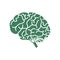 Brain illustration logo icon.