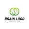 Brain with Leaf, Creative mind with Nature, learning and design icons. People symbols. Colorful Icon