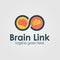 Brain Link logo design template