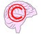 Brain Lock Brain Security Logo Design Template