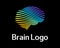 Brain logo. Brain icon. Brainstorm icon.Logo ideas