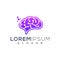 Brain logo design ready to use