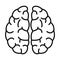 Brain neurons icon, outline style