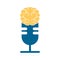 Brain podcast logo design.