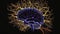 The Brain\\\'s Symphony of Thought: Understanding Neuronal Connections Communication background