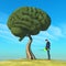 Brain shaped tree