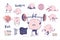 Brain stickers fitness set