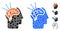 Brain Surgery Mosaic Icon of Round Dots