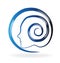 Brain swirl logo