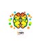 Brain symbol. Line art icon. Creative mind. Vector
