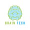 brain tech logo Inspiration logo design. Template Vector Illustration. Isolated On White Background