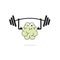 Brain training vecot illustration icon