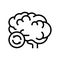 brain transplant line icon vector illustration