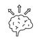 Brain Vector Icon which can easily modify or edit