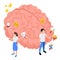 Brain Wellness Isometric Composition
