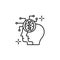 Brains heads icon. Element of brain concept