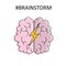 Brainstorm. High quality isolated vector