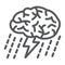 Brainstorm line icon, development and business