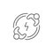 Brainstorm line icon or teamwork concept