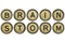 Brainstorm word in typewriter keys