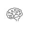 Brainstorming, neuron icon. Simple line, outline vector elements of neurology for ui and ux, website or mobile