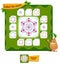 Brainteaser game collect the shape