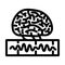 brainwaves neuroscience neurology line icon vector illustration