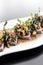 Braised tuna and spicy mango modern asian fusion gourmet salad