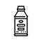 brake fluid car mechanic line icon vector illustration