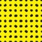Bramble Seamless pattern. Fresh blackberry seamless pattern. Pattern with fresh wild berries isolated on yellow