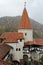 Bran Dracula Castle in Transylvania interior yard architecture