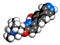 Branaplam SMA drug molecule. 3D rendering.