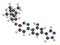 Branaplam SMA drug molecule. 3D rendering. Atoms are represented as spheres with conventional color coding: hydrogen white,