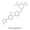 Branaplam SMA drug molecule. Skeletal formula