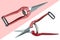 Branch cutter,pruning  shears red