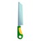 Branch hand saw icon, cartoon style