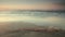 Branch on a sand beach at sunset