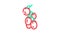 branch tomato color icon animation