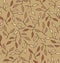 Branches seamless pattern. Floral drawn background with leafs. Texture for textile, wallpapers, crafts, prints