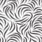 Branching black stripes seamless pattern. Smooth lines monochrome texture for for fabrics or packaging. Design template