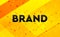 Brand abstract digital banner yellow background
