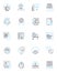 Brand activation linear icons set. Engagement, Immersion, Buzz, Excitement, Awareness, Experience, Interaction line